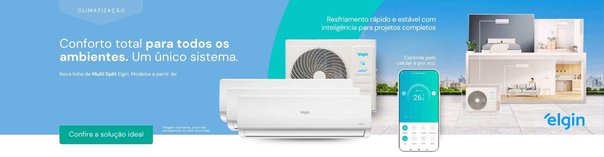 Lançamentos Multi Split Elgin em oferta!