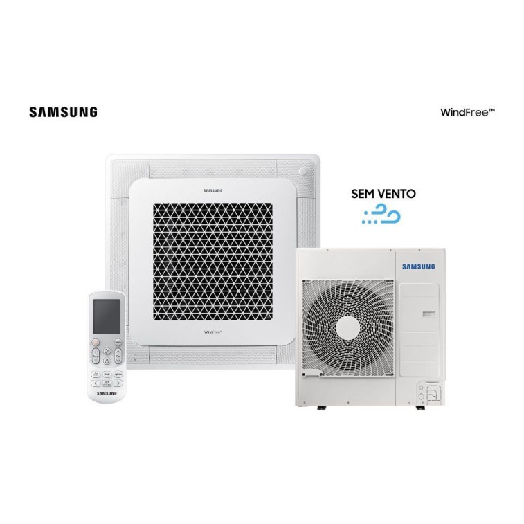 Imagem do produto Ar Condicionado Split Cassete 4 Vias Samsung Wind Free 36000 BTUs Quente e Frio Inverter 220V R410A (AC036DXADKG/AZ) Imagem do produto Ar Condicionado Split Cassete 4 Vias Samsung Wind Free 36000 BTUs Quente e Frio Inverter 220V R410A (AC036DXADKG/AZ)