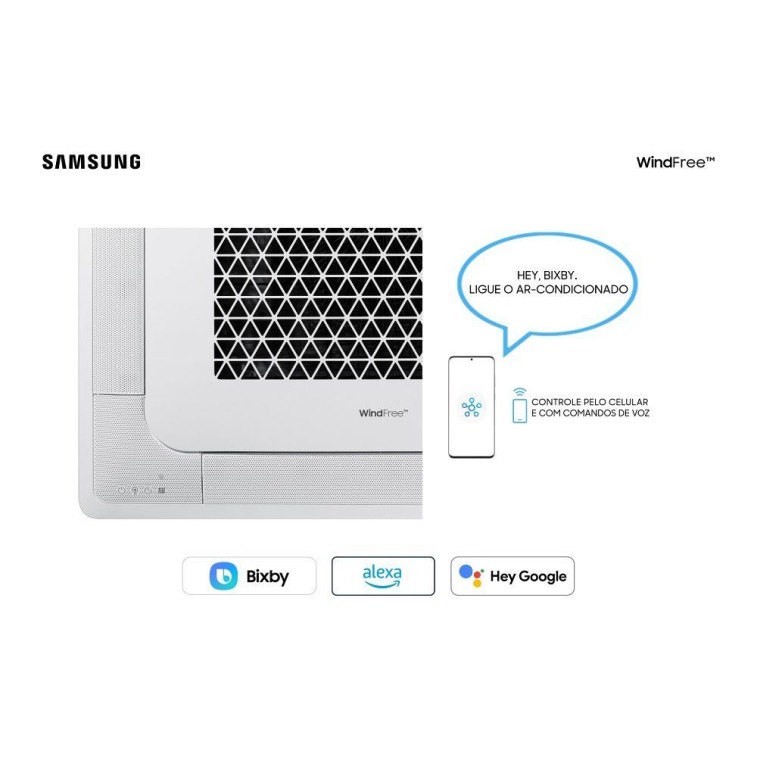 Imagem do produto Ar Condicionado Split Cassete 4 Vias Samsung Wind Free 36000 BTUs Quente e Frio Inverter 220V R410A (AC036DXADKG/AZ) Imagem do produto Ar Condicionado Split Cassete 4 Vias Samsung Wind Free 36000 BTUs Quente e Frio Inverter 220V R410A (AC036DXADKG/AZ)