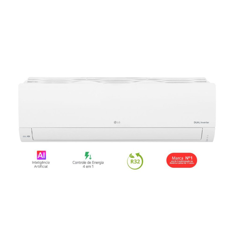 Imagem do produto Ar Condicionado Split LG DUAL Inverter AI Compact 12000 BTUs Frio 220V S3-Q12JAQAC Imagem do produto Ar Condicionado Split LG DUAL Inverter AI Compact 12000 BTUs Frio 220V S3-Q12JAQAC