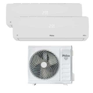 Ar Condicionado Bi Split Philco 18000 BTUs (HW 09K+09K) Quente e Frio Inverter 220V R32 (PAC18QV) Ar Condicionado Bi Split Philco 18000 BTUs (HW 09K+09K) Quente e Frio Inverter 220V R32 (PAC18QV)