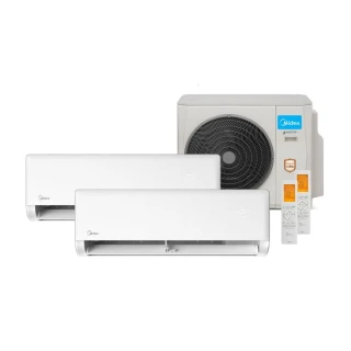 Ar Condicionado Bi Split Midea 18000 BTUs (HW 09K+18K) Quente e Frio Inverter 220V R410A (38MBMBA18M5) Ar Condicionado Bi Split Midea 18000 BTUs (HW 09K+18K) Quente e Frio Inverter 220V R410A (38MBMBA18M5)