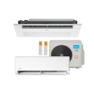 Ar Condicionado Bi Split Midea 18000 BTUs (HW 09K+K7 1V 18K) Quente e Frio Inverter 220V R410A (38MBMBA18M5) Ar Condicionado Bi Split Midea 18000 BTUs (HW 09K+K7 1V 18K) Quente e Frio Inverter 220V R410A (38MBMBA18M5)