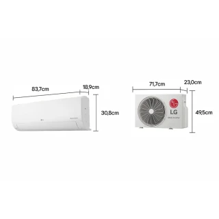 Ar Condicionado Split LG DUAL Inverter AI Compact 12000 BTUs Frio 220V S3-Q12JAQAC Ar Condicionado Split LG DUAL Inverter AI Compact 12000 BTUs Frio 220V S3-Q12JAQAC