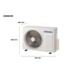 Ar Condicionado Split Inverter Samsung WindFree AI PowerVolt 12000 BTUs Frio Bivolt AR12DYFAVWKXAZ