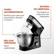 Batedeira Planetária Mondial BP-02P-B-TI Preto/Inox 700W 220V (2337-02)
