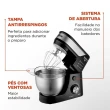 Batedeira Planetária Mondial BP-02P-B-TI Preto/Inox 700W 220V (2337-02)