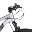 Bicicleta Kamp HTKP97G Mountain Bike Aro 29 Alumínio 21V Shimano Prata e Amarela