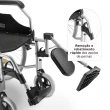 Cadeira de Rodas Dobrável Dellamed em Alumínio Até 120kg D600 T40 6470