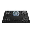 Cooktop a Gás MUELLER 601270003 5 Bocas Vidro Temperado Tripla Chama com Acendimento Automático