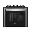 Fogão Fischer Gran Cheff de Embutir 5 Bocas Mesa de Vidro Com Dourador 110L Silver 28550-6554