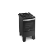 Fogão Itatiaia Itaglas Piso 4 Bocas Preto Mesa De Vidro Bivolt 3700000370