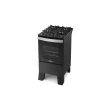Fogão Itatiaia Itaglas Piso 4 Bocas Preto Mesa De Vidro Bivolt 3700000370