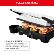 Grill Arno Dual GNOX com Abertura de 180° Chapa Dupla 1100W Inox 220V