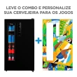 Kit Cervejeira Frost Free 82L Painel Touch LED com Ímã Personalizado Preta Midea MDRX150FGGDX01 110V
