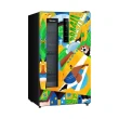 Kit Cervejeira Frost Free 82L Painel Touch LED com Ímã Personalizado Preta Midea MDRX150FGGDX01 110V