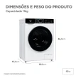 Lava e Seca Midea MFA01D110B-WK-01 11kg 7kg Inverter Ciclo Pets Branca 110V