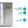 Micro-ondas de Bancada Philco PMO38E 33L 1400W com Funções Especiais Prata 110V