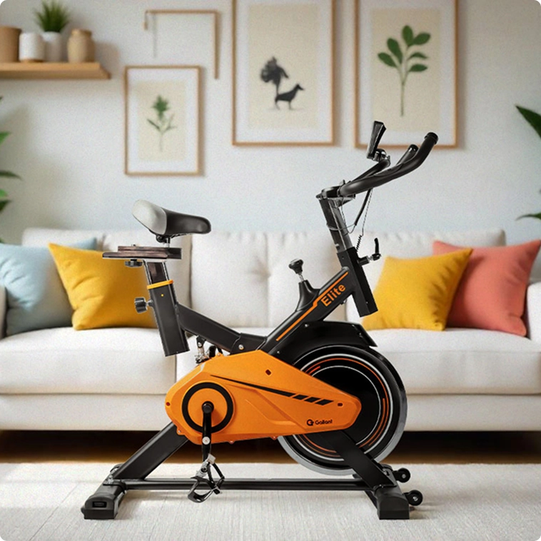 Foto da Bicicleta Spinning Gallant Elite Spinning Mecânica de lado